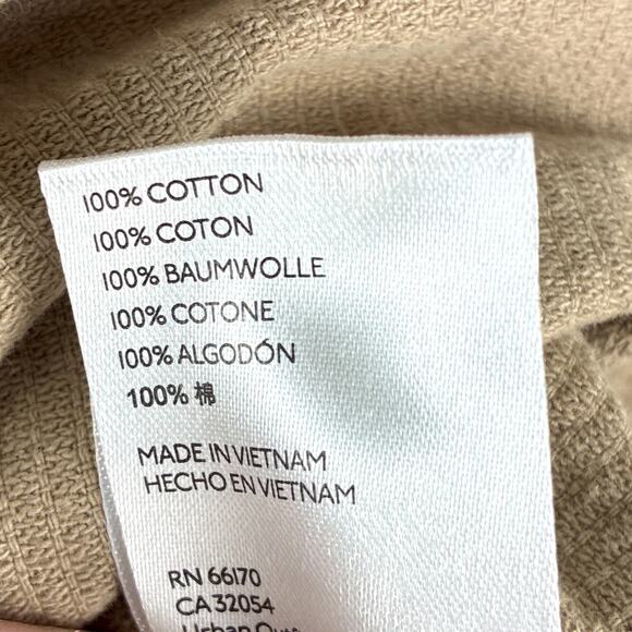 Urban Outfitters Corduroy Shirt Mens M Beige Khaki Heavyweight Thick Wale Preppy - Picture 9 of 10